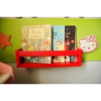 KỆ SÁCH TREO TƯỜNG THANH NGANG MÀU ĐỎ  XYZDECOR