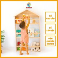 Kệ Sách Xếp Tầng Để Sàn - Giá Sách Treo Tường Đa Năng Cho Bé Hàng Cao Cấp Phân Phối Mầm Non