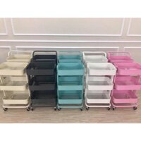 Kệ sắt 3 tầng có bánh xe