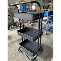 Kệ Sắt 3 Tầng Có Bánh Xe