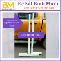 Kệ Sắt Bình Minh - Chân trụ giá kệ siêu thị , chân trụ chữ T kệ siêu thị đôi ở giữa , chiều cao 1.2m - 1.5m - 1.8m