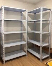 Kệ sắt chữ v 5 sàn, cao 2m, dài 1.5m, Rộng 30cm, tải trọng 80kg/sàn, Mã SP: RV5-15030.200H80A