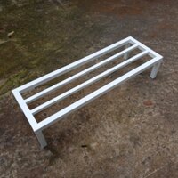 Kệ sắt Dài 50cm, Rộng 25cm, Cao (10-15-20)cm, thép hộp 16x16mm mạ kẽm sơn tĩnh điện, dùng để kê chậu cây hoa cảnh