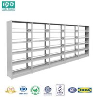 Kệ Sắt, Giá Sách Thư Viện 5 Khoang 2 Mặt GS03-5