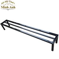 Kệ sắt kê chậu cây Dài 70cm đầy đủ size chuẩn thép hộp mạ kẽm loại 16 mm có thêm  01 nan (Dx R x C)