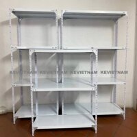 Kệ Sắt V Lỗ 2, 3, 4, 5 Tầng Rộng 30cm X Dài 100cm X Cao 0.6m,0.8m,1m,1m2,1m5,2m Lắp Ghép Đa Năng