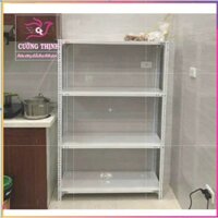 Kệ sắt V lỗ 3, 4, 5 tầng Dài 70cm x Rộng 30cm x Cao 0.6-0.8-1-1.2-1.5m- Lắp Ghép Đa Năng
