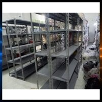 Kệ Sắt V Lỗ 3, 4, 5 Tầng Rộng 30cm X Dài 100cm Đa Năng V Lỗ Lắp Ghép Chắc Chắn, Bền Đẹp - HN