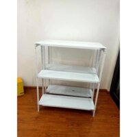 Kệ sắt v lỗ 3 tầng dài 1,2m rộng 0,3m cao 1,2m màu TRẮNG