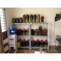 Kệ sắt v lỗ 3 tầng dài 1,2m rộng 0,3m cao 1m màu TRẮNG