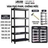 Kệ Sắt V Lỗ 5 Tầng 90x40x180cm JIROSHI Nhật Bản - Kệ Sắt Đa Năng Đựng đồ [Phí Ship Rẻ Hơn Shop Khác]