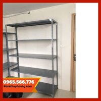 Kệ Sắt V Lỗ 5 Tầng: cao 200cm x dài 120cm x rộng 30cm