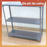 kệ sắt V lỗ đa năng đựng đồ 3 tầng dài 0,6 m cao 1 m rộng 0,3 m