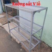 kê săt vi 3 tâng khô R40cm x Dai 100cm x Cao 60-80-100-120cm kê săt v lô đa năng.kê săt v lô dang vi - Cao 60cm - V3