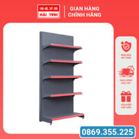 Kệ Siêu Thị Hải Tinh 04 Đơn Áp Tường Màu Xám Trắng Kích Thước Dài 1m2 Rộng 0.40m Cao 1m9/2m2