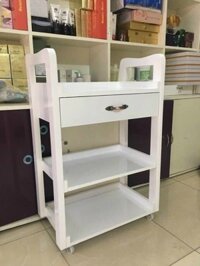 kệ spa 3 tầng có hộc gỗ