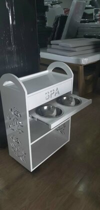 kệ spa 3 tầng có vòng – gỗ