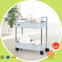 Kệ Spa Inox 2 Tầng, 3 Tầng – kệ để đồ có bánh xe Gọn Gàng, Tiện Lợi thương hiệu Hokori cao cấp.