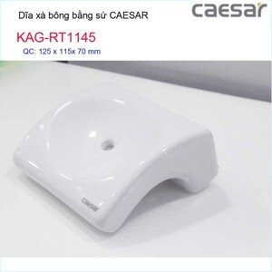 Kệ sứ phòng tắm, dĩa xà bông Caesar KAG-RT1145