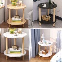 kệ tab đầu giường 2 tầng tròn. kệ decor phong cách hàn quốc