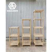 Kệ tab gỗ đầu giường nhiều tầng MKaizen - kệ gỗ Decor - kệ gỗ đa năng