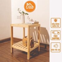 Kệ Tab House để đầu giường, decor phòng ngủ, nội thất gỗ thông tự nhiên