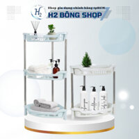 Kệ tam giác inox 2 tầng - 3 tầng , kệ để đồ nhà tắm tam giác, kệ inox nhà tắm tiện dụng.