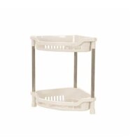 Kệ tam giác inox 2 tầng Hokori 5585-2 - Kệ góc inox nhà tắm  Việt Nhật chắc chắn chịu lực tốt, nhựa bền bỉ