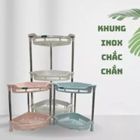 Kệ Tam Giác Inox 3T Hokori Mẫu Mới NH370 Để Đồ Đa Năng, Kệ Góc Nhà Tắm Inox Chịu Lực Cao