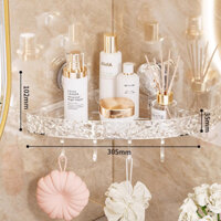 Kệ Tam Giác - Kệ Góc Nhà Tắm, Phòng Bếp C.V.T Trong Suốt Chất Nhựa Acrylic Trong Suốt