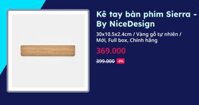 Kê tay bàn phím Sierra - By NiceDesign (30x10.5x2.4cm - Vàng gỗ tự nhiên - Mới, Full box, Chính hãng) (NDPR24SIER01)