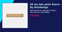 Kê tay bàn phím Sierra - By NiceDesign (30x10.5x2.4cm - Vàng gỗ tự nhiên - Mới, Full box, Chính hãng)