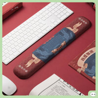 Kê tay bàn phím Silicon siêu mềm, đàn hồi tốt, giúp chống mỏi khi gõ bàn phím trong thời gian dài