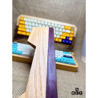 Kê Tay Gỗ Bàn Phím Cơ Cao Cấp - Gỗ Cẩm Tím mix ASH