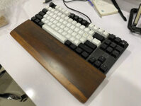 Kê Tay Gỗ Phím Cơ Size cho phím TKL (87 nút) - Gỗ Muồng Tự Nhiên || Muồng Vàng || Chống Trượt -