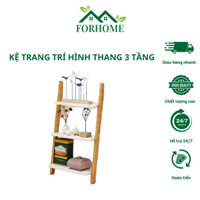 Kệ thang trang trí 3 tầng ngang 43 cao 95cm