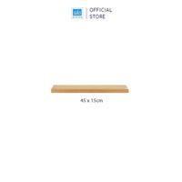 Kệ Thanh Ngang Treo Tường Kết Cấu Giấu Chân SIB Decor, Màu Vân Gỗ Sồi, Kèm Phụ Kiện - 45 x 15cm