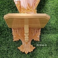 Kệ thờ công giáo gỗ sồi hoa văn điêu khắc các size 20cm 25cm 30cm