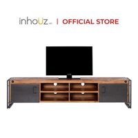 Kệ Ti vi khung thép ốp gỗ chắc chắn - Manchester TV cabinet - INHOUZ - HOBV0010