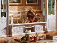 Kệ Tivi Cổ Điển Trắng Sứ Cao Cấp KT3028-183