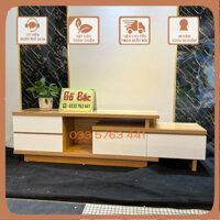 Kệ tivi gỗ công nghiệp MDF thông minh tăng giảm kích thước cực kỳ tiền lợi, phù hợp mọi không gian phòng khách