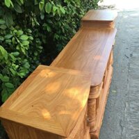 Kệ tivi gỗ gõ đỏ mẫu cột nho chạm 2m tùng cúc trúc mai