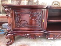 Kệ Tivi Gỗ Gụ Hàng 2m17 Hàng dày( Giao A Ngọc Hà Nội)