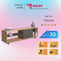 Kệ tivi gỗ hiện đại SMLIFE Tiguas | Gỗ MDF dày 17mm chống ẩm | D152xR35xC46cm