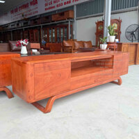 Kệ Tivi Gỗ Hương Đá Chân Xoắn Cao Cấp 1m8 - 2m - 2m2