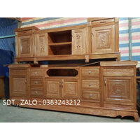 kệ tivi gỗ sồi 2m phòng khách