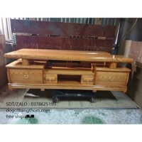 kệ tivi gỗ sồi 2m phòng khách