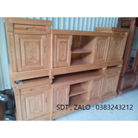 kệ tivi gỗ sồi 2m phòng khách