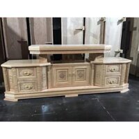 Kệ tivi gỗ sồi phòng khách phòng ngủ 1m6 1m8 2m 2m2 2m4 - Trắng,160 x 70 x 40