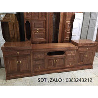 kệ tivi gỗ xoan đào 2m2,2m4 phòng khách